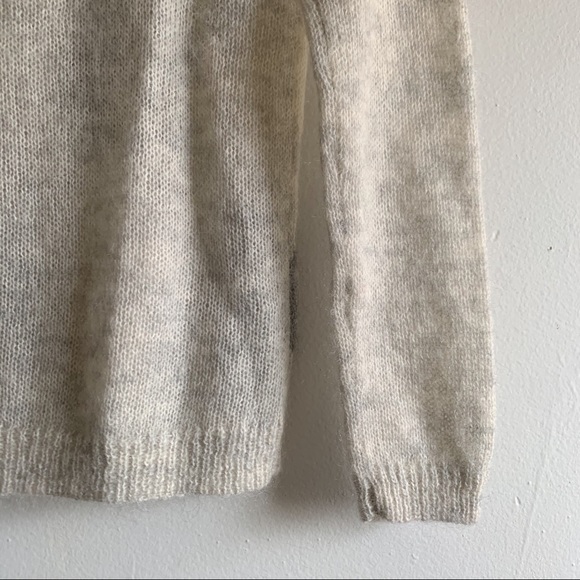 J. Crew Small Cardigan Cream Gray Mohair - Picture 2 of 6